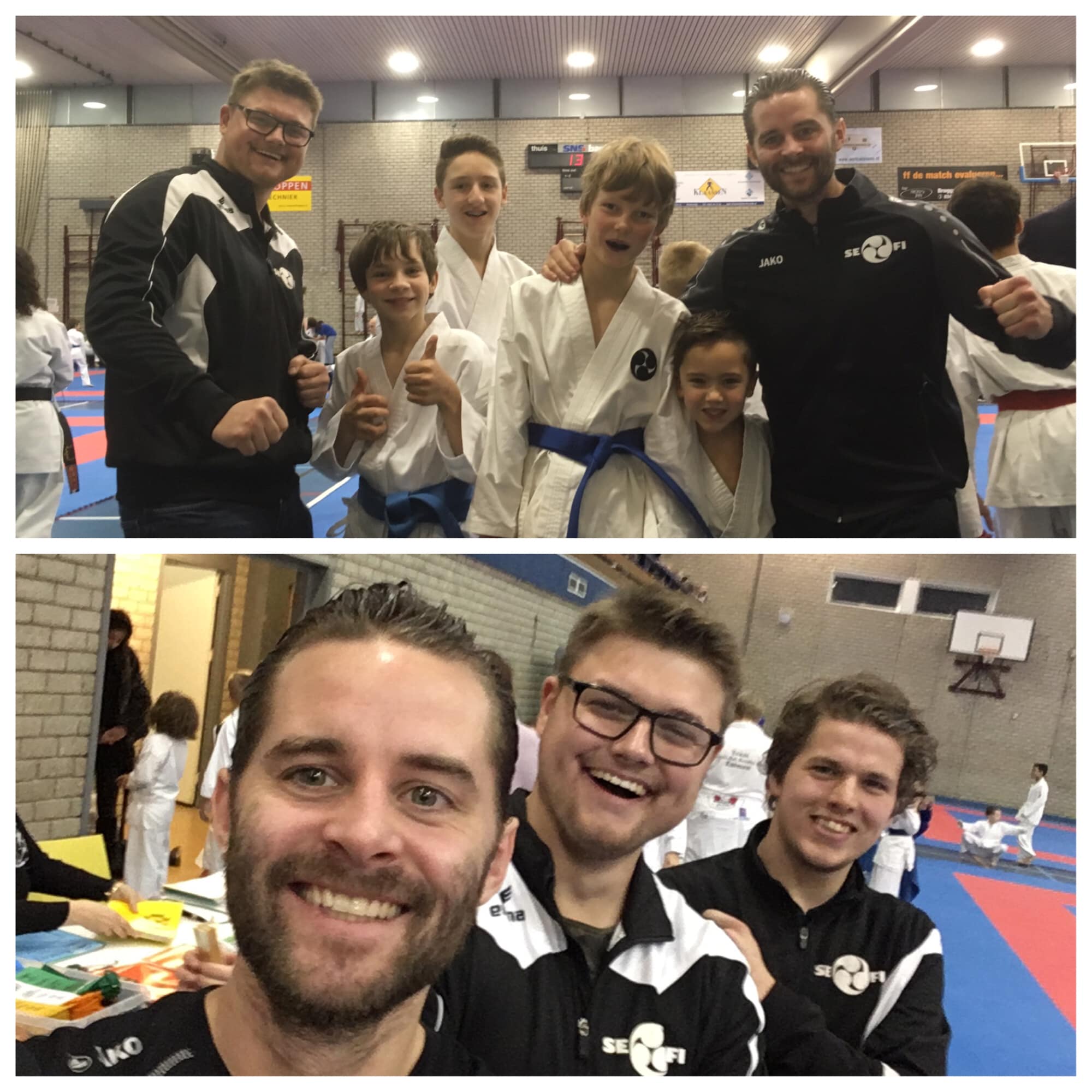 Vanentoernooi Harderwijk Sam van den Broek , Jesse Schleedoorn, Gérard Theloesen